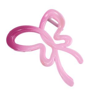Fashion Gradient Color Bow Hair Clips Purple